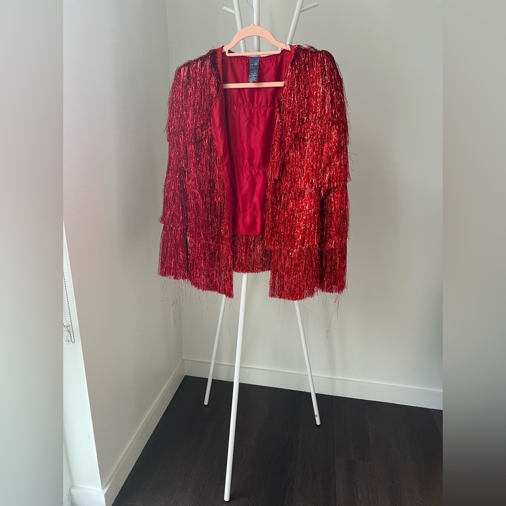 Red tinsel jacket